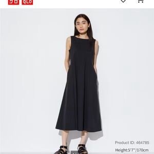 Uniqlo M Charcoal Gray Airism Dress